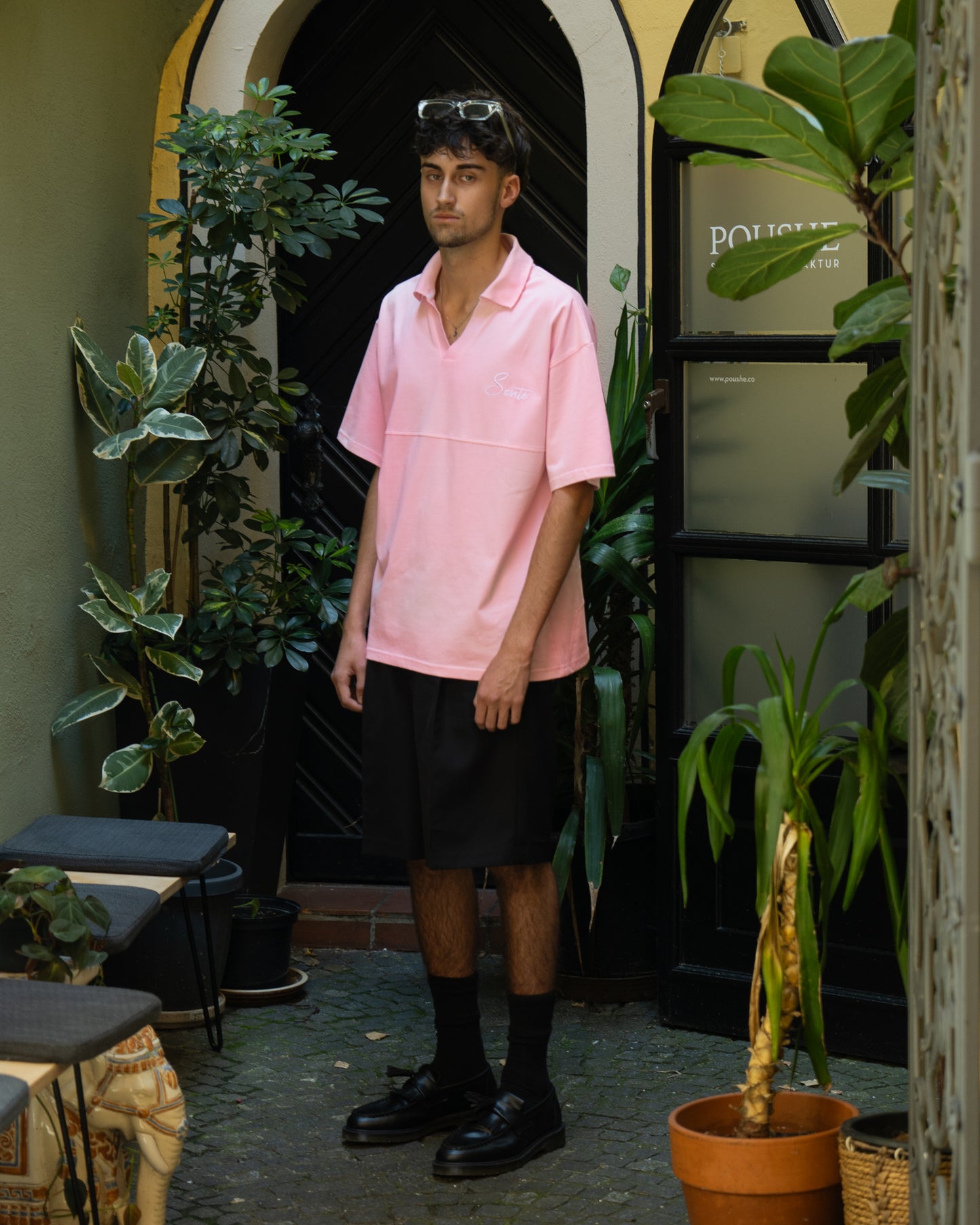 Poloshirt "Monaco Nights" in Pink