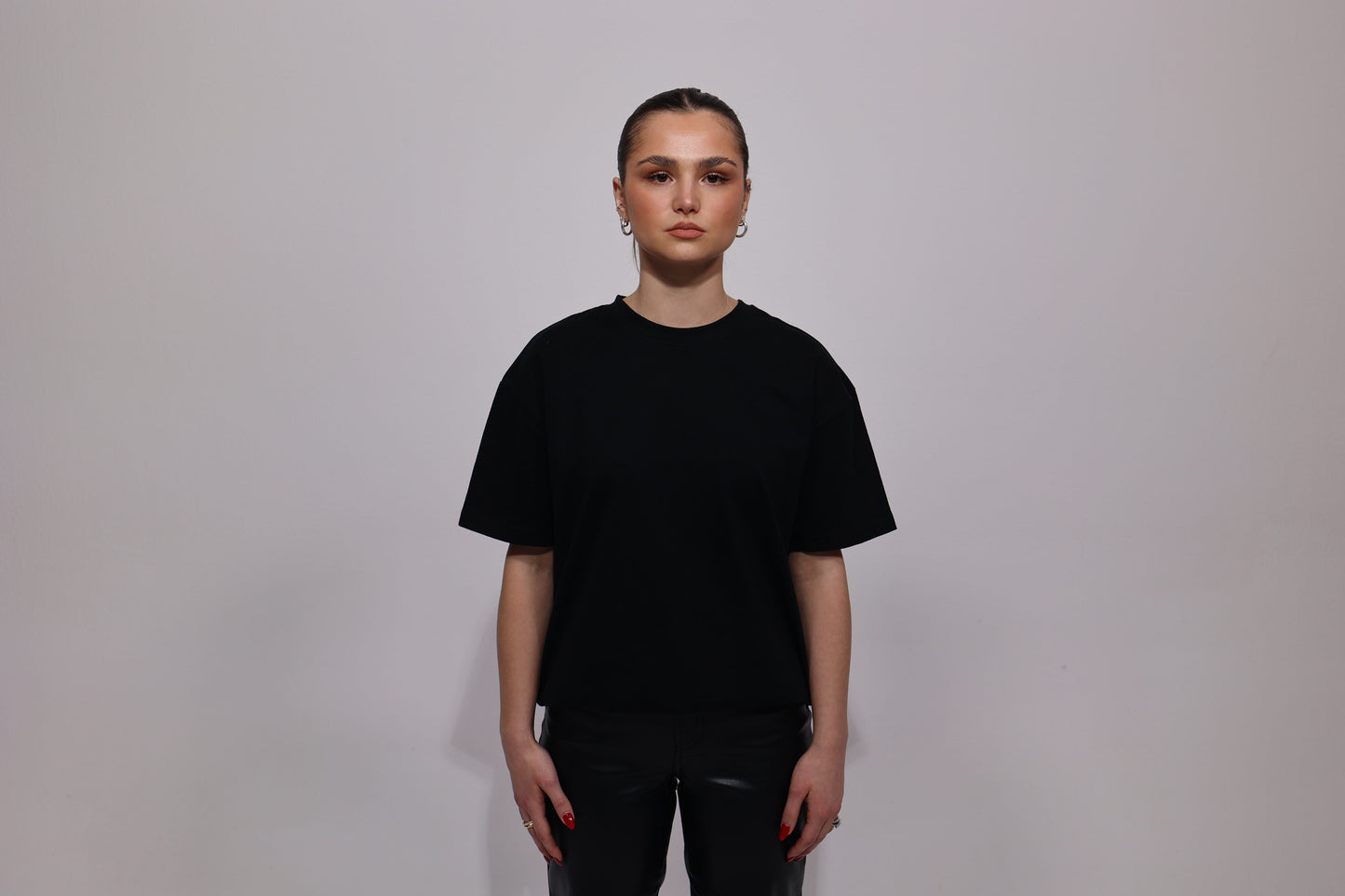 Heavy Oversize Tee in Black