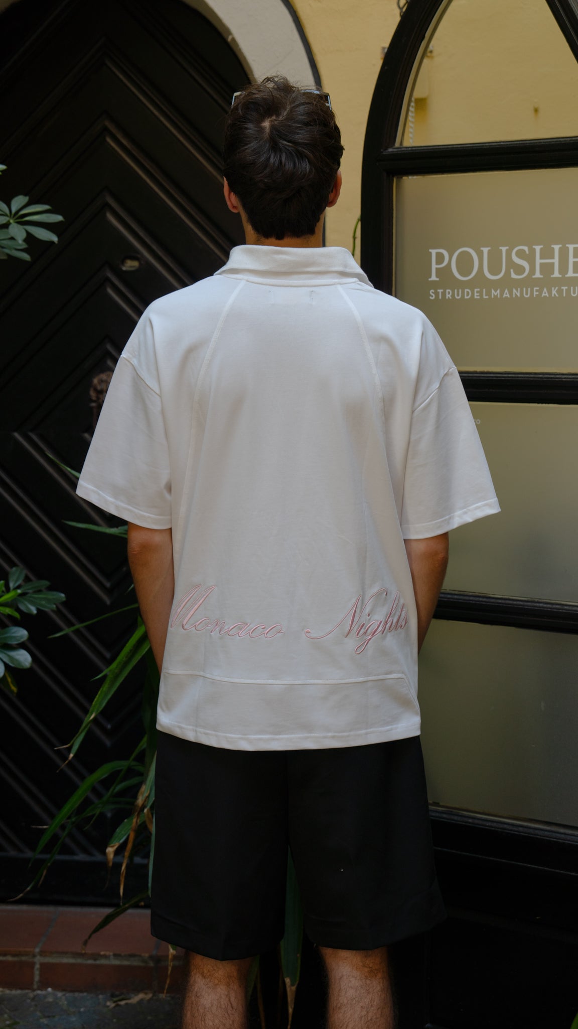 Poloshirt "Monaco Nights" in Weiß
