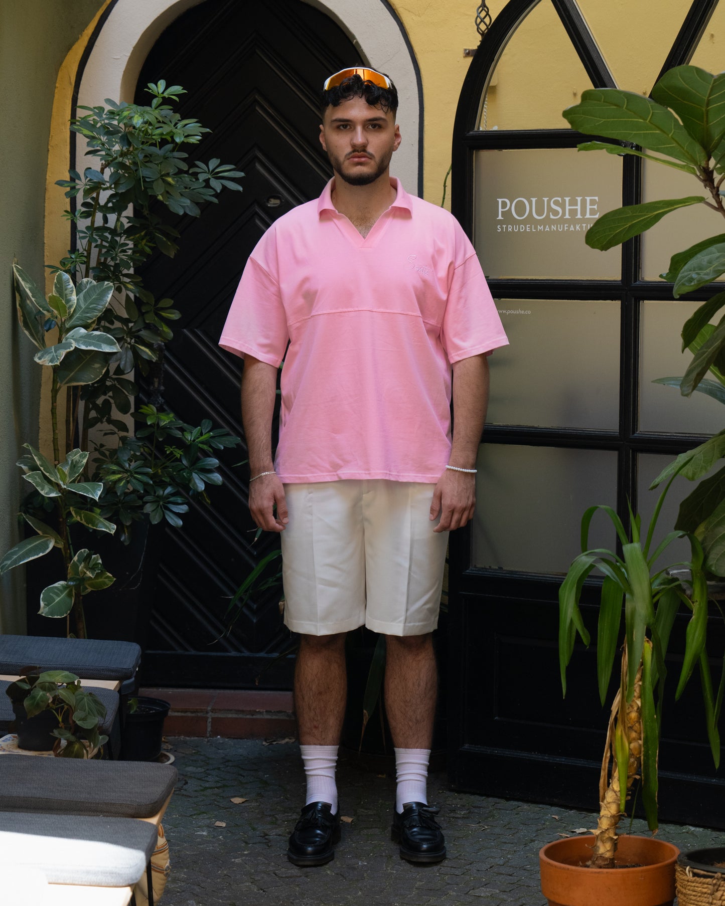 Poloshirt "Monaco Nights" in Pink