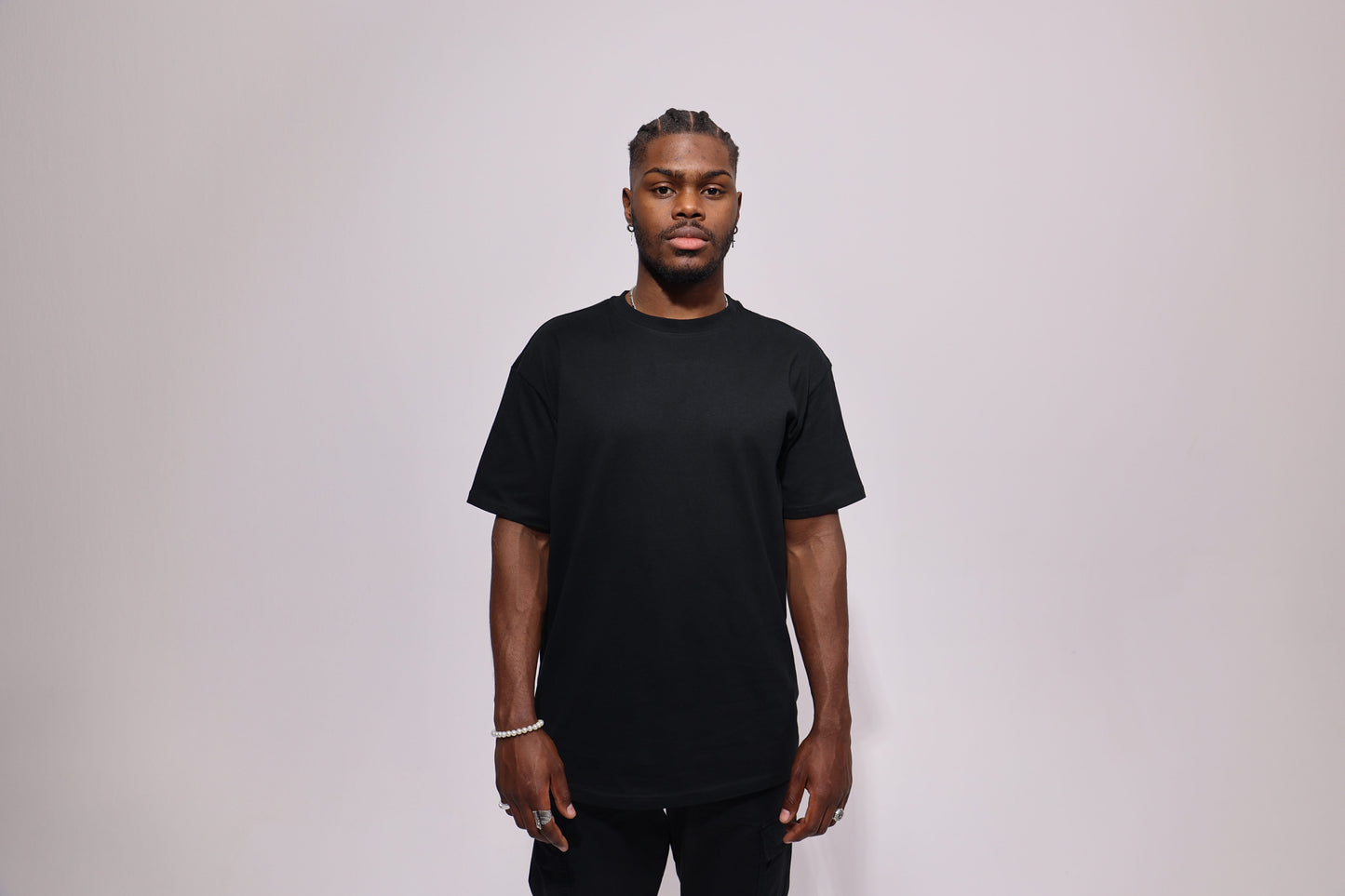 Heavy Oversize Tee in Black