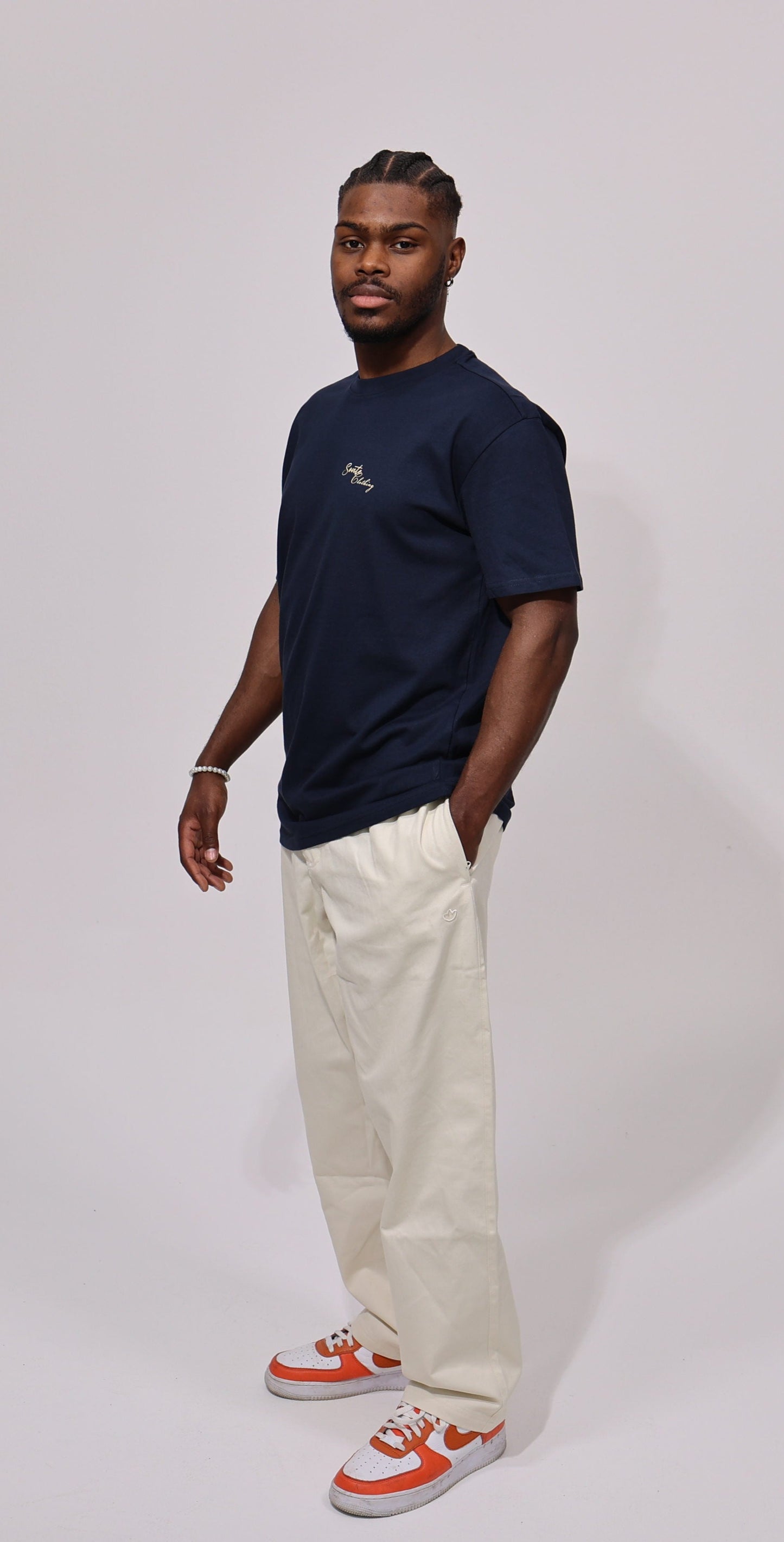Heavy Oversize Tee in Navy