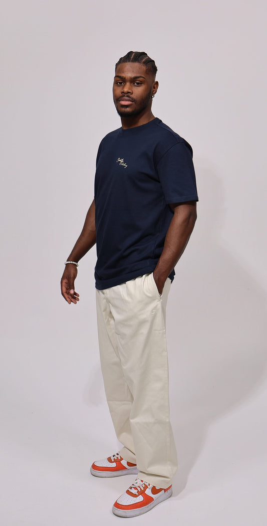Heavy Oversize Tee in Navy